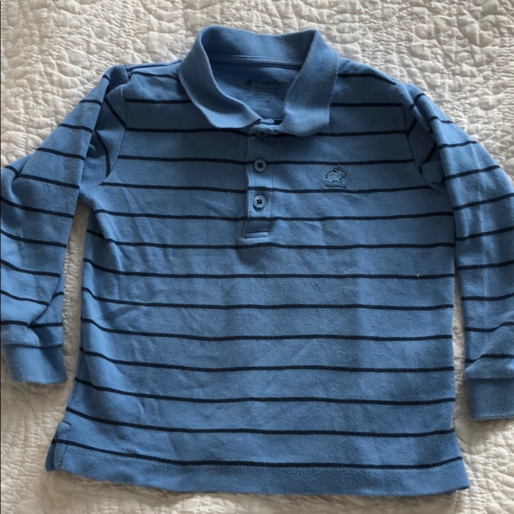 Baby cottons long sleeve polo 24 months